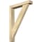 Ekena Millwork Traditional Block Rough Sawn Bracket w/ Offset Brace, Douglas Fir, 4"W x 20"D x 28"H BKT0402X20X28TRA05RDF - alternate 1